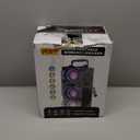 60W (80W Peak) Portable Bluetooth Speaker with Double Subwoofer Heavy Bass, Bluetooth 5.0 Wireless 100ft Outdoor Speaker, Support FM Radio, LED Colorful Lights, Stereo Sound, for Home, Party, Travel