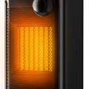 Portable Electric Space Heater, Fast Heating Space Heater, 1500W PTC Ceramic Personal Heater with Thermostat, Tip-Over & Overheat Protection, Compact for Bedroom, Bathroom, Office Desk, Indoor Use