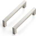 Ravinte 30 Pack 5 Inch Kitchen Square Cabinet Handles Brushed Nickel Drawer Pulls for Cupboard Hardware