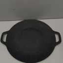 Thin Korean Grill Pan, 11 Inch Iron with Non-stick Coating Baking Tray on Heating Stove for Home, Party Travel and Outdoor (11.8 inch)