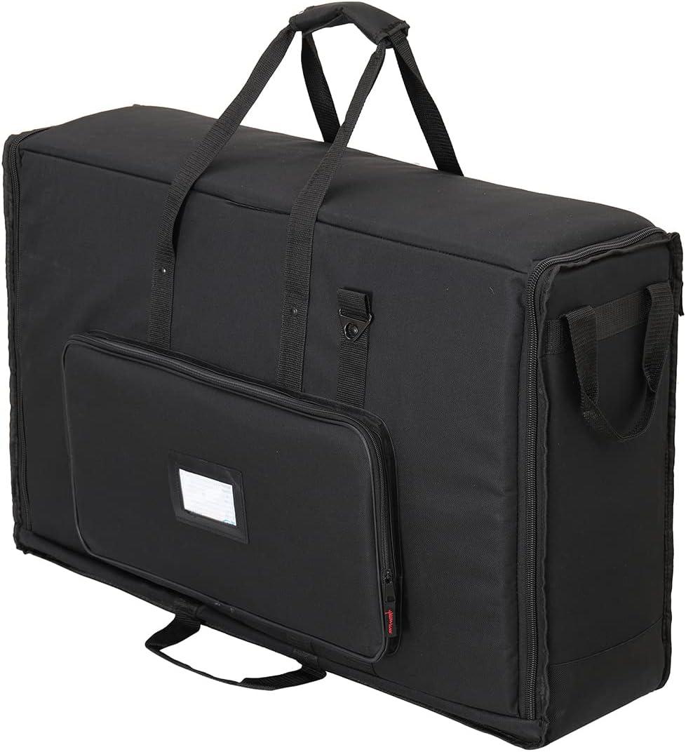 Foldable Padded Nylon Tote Carrying Case -Transport LCD Screens, Computers, Monitors & TVs Between 27" - 32" - Water Resistant - Shoulder Strap & Handle Options - Premium Quality