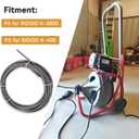 1/2-Inch x 75-Feet Integral Wound Solid Drain Cleaning Cable Replace 87597