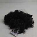 yuehong Short Curly Black Mens Wig Anime Cosplay Fashion Daily Wig Heat Resistant Synthetic Fibers Fluffy Soft Costume Hair