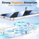 2 x XIQI Designed for iPhone 16 Plus Case 6.7'' with Clear & Slim[Anti-Yellowing][Compatible with MagSafe] Magnetic Protective 16 Plus Phone Case for Men Wowen,Pink