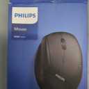 PHILIPS Ergonomic Mouse - Vertical Mouse with 800/1200/1600 Adjustable DPI, 6 Silent Buttons, Auto Power Saving,Light Weight,2.4GHz Wireless Mouse for Laptop,Desktop, PC-SPK7628 Black
