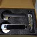 Fingerprint Door Lock, Smart Door knob,biometric Door Lock，with passcode keypad keyless Entry Door Handle，for Bedroom Home Hotel Office Apartment Blac