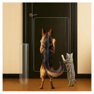 36 x 20 Door Scratch Protector Dog & Cat Scratch Guard, Heavy Duty Clear Anti-Scratching Protection on Wall Window Glass Screen & Sliding Doors Furniture Indoor/Outdoor