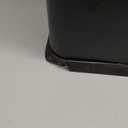 Home Zone Living 8 Gallon Slim Kitchen Trash Can with Soft Close Lid, Step Pedal, Bag Tuck Band, and Removable Liner, Stainless Steel, Matte Black