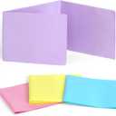 2 x 4 Pack Mahjong Card Sleeves for Large Size Score Cards, Pastel PVC Covers with Matte Interior, Protective Mahjong Holder Gifts for Players