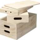 Novabright 5 Size Standard Apple Boxes for Photography, Wooden
Nesting Photography Studio Blocks, Magnetic Lid, Multifunctional, Adjusting Height, for Film Photo Shoots Photo Studio Film