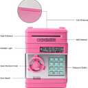 Piggy Bank, Toys for Girls Ages 5-7, 8-10, Electronic ATM Password Cash Coin Can Auto Scroll Paper Money Saving Box Toys for 6 7 8 9 10 11 12 Year Old Girl Christmas Birthday Gifts (Pink)