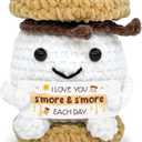 Tiny Detalles Smore Crochet for Mom from Daughter, Son, Wedding for Couple, Him Her, Cute I Love You Smore Gift for Friends & Family, Birthday, Valentine’s Day Gift Ideas