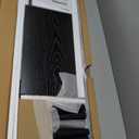 SUPERJARE TV Stand for 55 Inch TV, Entertainment Center with Adjustable Shelf, 2 Cabinets, TV Console Table, Media Console, Solid Wood Feet, Cord Holes, for Living Room, Bedroom, Black (53.9")