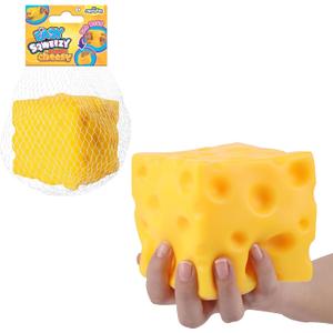 ORB Easy Sqweezy Super Cheesy - Squeeze This Big, Fun, Squishy, Slow Rising, Extra Soft Giant Block of Cheese for Stress Relief - Original Sensory / Fidget Novelty Toy and Gift for Kids and Adults