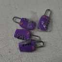 4 Dial Digit TSA Approved Travel Luggage Locks Combination for Suitcases (Purple-4 Pack)