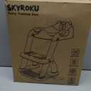 Potty Training Seat, SKYROKU Upgrade Toddler Toilet Seat for Kids Boys Girls, 2 in 1 Potty Training Toilet, Splash Guard Anti-Slip Pad Step Stool,New Sector-Shape Stabilized Base (8899+Grey)