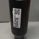 Exhaust Tip 2.5" Inlet, 4" Outlet 12" Overall Length, Premium Stainless Steel with Wear Resistant Black Coating, Rolled Angle Cut, Bolt-On Easy Installation, for Truck Diesel Tail Pipe