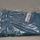 OFEEFAN Womens T Shirts Short Sleeve Tops Dressy Casual Blouses Spring Summer Outfits Flowy Pleated Front Scooped Neck (X-Large, Turquoise)