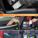 Savadicar 4 Pack Center Console Organizer, Interior Storage Accessories for 2011-2018 Jeep Wrangler JK JKU, Maximize in-car Space with ABS Storage Kits, Black