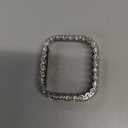 Bling Bumper Case Compatible with Apple Watch Series 6/5/4/SE 3/SE 2/SE 44mm, Diamond Protective Face Cover for Women, Hard PC Frame Protector for iWatch 44mm