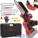Mini Chainsaw for Mwk M18 Battery,8-Inch and 6-Inch 2-IN-1 Cordless Mini Chainsaw,Brushless for Electric Chain saw for Wood Cutting, Tree Trimming (Battery Not Included)