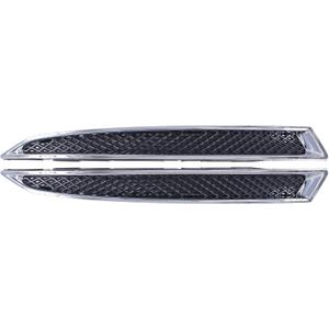 NewYall Pair Chrome Headlight Lower Bracket Moulding Grille Trim for Ford Escape 2013-2016 Front Left and Right Side DV45-8228-AA DV45-8229-AA