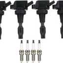 Ignition Coil and Spark Plug Replaces 27301-2B120 for Hyundai Elantra ElantraGT Kona Sonata Tucson Kia Forte Forte5 Optima Seltos Soul 1.6
