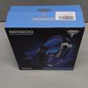 BENGOO G9000 Stereo Gaming Headset for PS4 PC Xbox One PS5 Controller, Noise Cancelling Over Ear Headphones with Mic, LED Light, 7.1 Surround Sound, Soft Memory Earmuffs for Nintendo Xbox Series X|S (Blue)