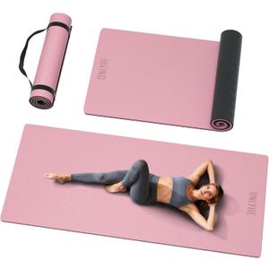 Extra Long & Wide Yoga Mat for Tall Men & Women,76''x32.6''x7mm - High Density TPE Non-Slip Both Sides, Lightweight 1.1kg with Superior Cushioning for gymnastics, Pilates, Home, Workout