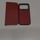 SHIELDON 2 in 1 Wallet Case for iPhone 17 Pro 6.3" 2025 | Genuine Leather, Detachable, Flip Magnetic, RFID Blocking Card Slot, Kickstand, Wireless Charging, Full Protective Cover -  Red