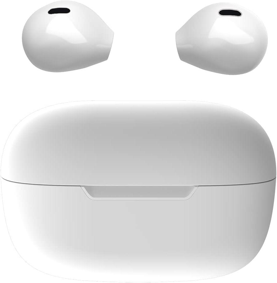 Invisible Mini Wireless Bluetooth Earbuds, Small Semi in-Ear Earbuds for Work & Daily Use, Touch Control, Lightweight for Music & Audiobooks