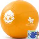 Race&Herd 25" Original XXL Herding Ball for Dogs - Herding Toys, Giant Dog Ball for Australian Shepherds, Border Collies - Durable Dog Outdoor Training Toy for Medium & Large Breeds (Gold)