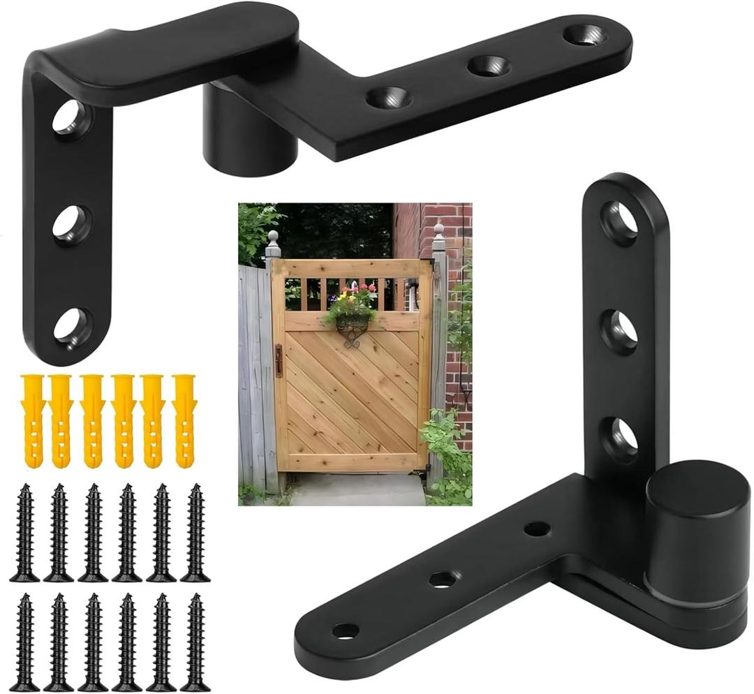 180°Rotating Pivot Hinges,Suitable for Doors with Thickness 20mm-40mm, Max Load 150lbs, for Wood Door,Plastic Door.Saloon Door Hinges, Fence Gate Hinges,Yard Door Hinges