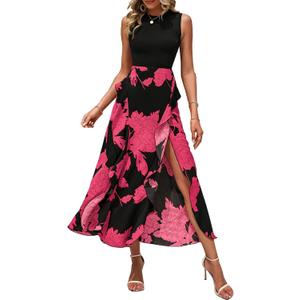 BTFBM Summer Dresses for Women Wedding Guest (S)