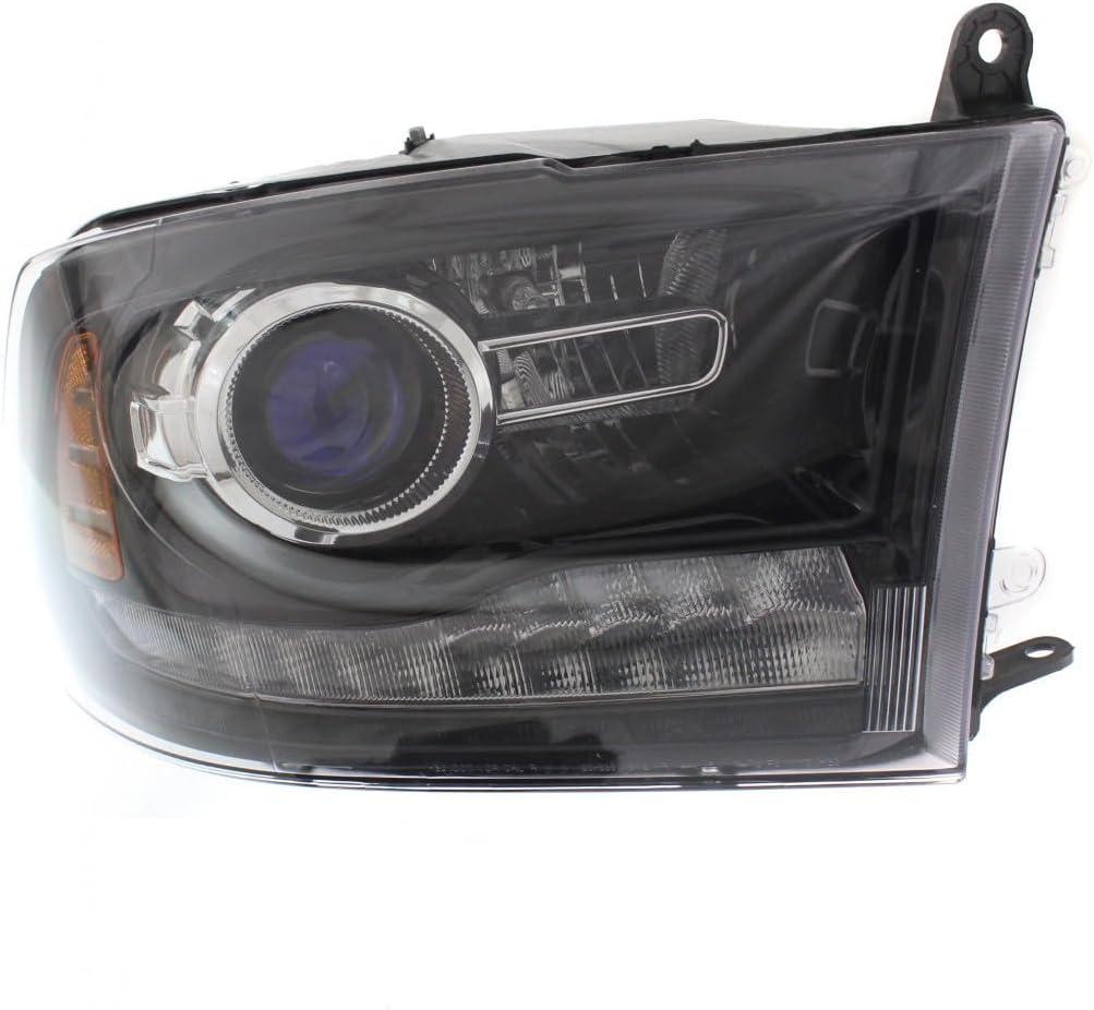 KarParts360 For 2016 2017 2018 2019 Ram 3500 Head Light Assembly Passenger Side w/Bulbs (Black Housing) Replaces CH2503289 CAPA Certified