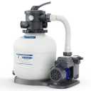 AQUASTRONG 14in Sand Filter Pump for Above Ground Pool with Timer, 2/3 HP Pool Pumps Above Ground 3000 GPH for Pools up to 13000 GAL, Pool Filter with 6-Way Valve, Improved Circulation and Filtration