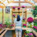 3 x Funny Decor Sign, I Just Want to Work in My Garden and Hang Out With My Chickens, Aluminium Metal, 12"x8", Birthday Gift Vintage Sign for Home Front Back Yard Kitchen Women Grandma Mom (S-002)