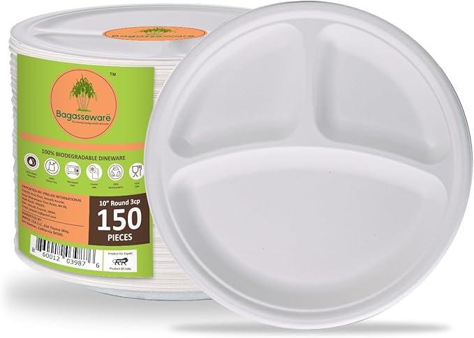Bagasseware Biodegradable  3c Dine Ware 600 10" Plates