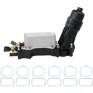 INGKAN Engine Oil Filter Housing 68596318AB 68310865AB Fits for 17-18 Challenger Charger 3.6L,17-18 for Cherokee 3.6L,for 17-21 Ram 1500 3.6L 68308741AA 68308741AB 68308741AC Aftermarket Parts