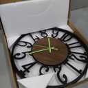 Glow in The Dark Wall Clock Battery Operated, 16''