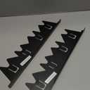 Stainless Steel Stove Gap Covers,Stove Gap Filler, Range Trim Kit, Stove Gap Guards, Heat Resistant and Easy to Clean, Easy retractable Length 13.8" to 27.5", Width 0.79",Black(2PCS)