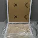 6 Sets 12x16 Picture Frame, Frames for 12 x 16 Canvas Collage Photo Poster Certificate Diamond Painting Art Wall Gallery, High Transparent Horizontal Vertical White 12 by 16 Inches