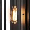 15" Large Outdoor Wall Lights, Dusk to Dawn Motion Sensor Outdoor Lights, Waterproof Anti-Rust Wall Sconces, Exterior Lighting Fixtures for Front Door, Porch, Garage, 1 Pack (Black)