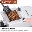 Cigarette Rolling Machine, Electric Pre Roll Machine, Automatic Preroll Cone Loader Filler Roller Filling Packer Stuffer with Pre Rolled Holder, Smell Proof Case, Grinder