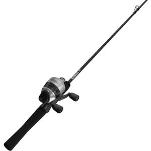 Zebco 33 Spincast Reel and Fishing Rod Combo, 6-Foot 2-Piece Fiberglass Rod with EVA Handle, Quickset Anti-Reverse Fishing Reel with Bite Alert, 30