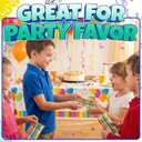 Bulk Crayons 100 Pack (25 Sets of 4) - Individually Wrapped Crayons Party Favors for Kids, Restaurants, Classrooms, Birthday Goodie Bags, School Supplies, Travel, Toddler Coloring, Non-Toxic