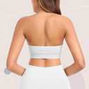 Strapless Bras for Women Non-Slip Padded Bandeau Bra Wireless Tube Top Bra Including Clear Straps (XXL)