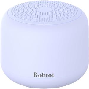 Bobtot Portable Bluetooth Speakers with Strap Easy to Carry, Wireless IPX5 Waterproof Mini Speaker with Loud Stereo Sound, 20 Hours Playtime, Rechargeable Battery, Built-in Microphone, Purple
