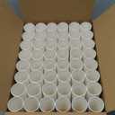 Pack of 48 Cardboard Craft Toilet Paper Tube Rolls, 9.9 cm Length (White)
