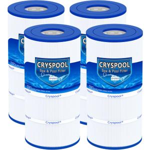 Cryspool® 07031 Filter Compatible with CCP240, R173572, Quantum-240, 178569, C-7469, PCC60, Ultral-A4, FC-1975, 4×60 Sq. Ft Pool Filter Cartridge, 4 Pack